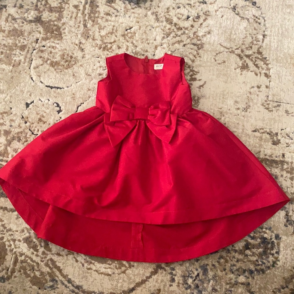 Red baby dress